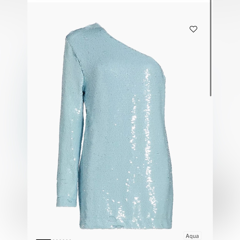 Sabina Musayev aqua sequin dress